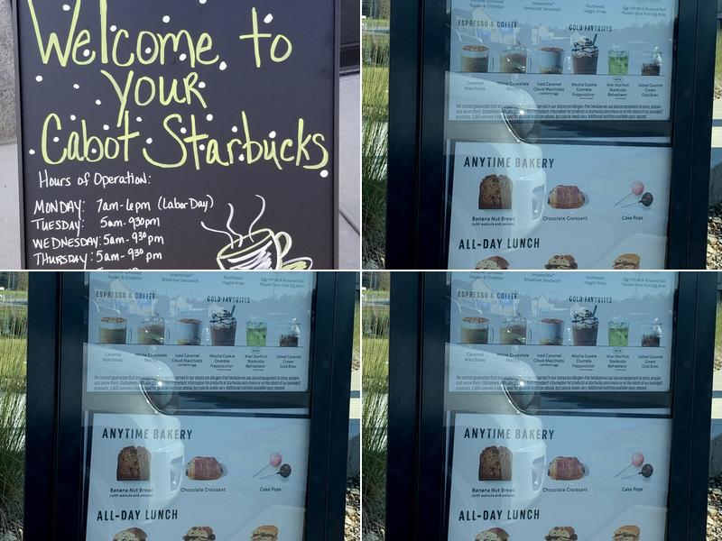 Starbucks Menu