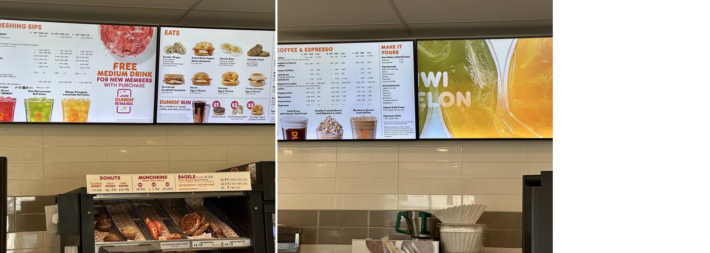 Dunkin' Menu