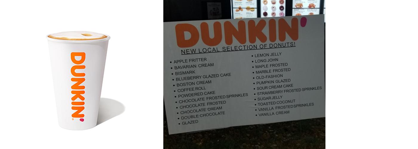 Dunkin' Menu
