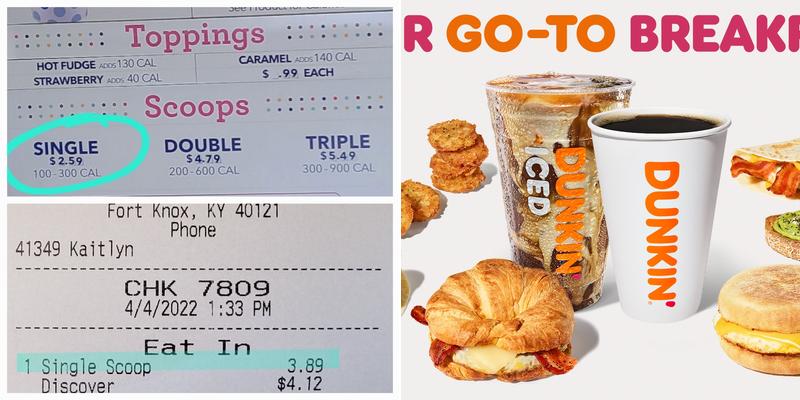 Dunkin' Menu