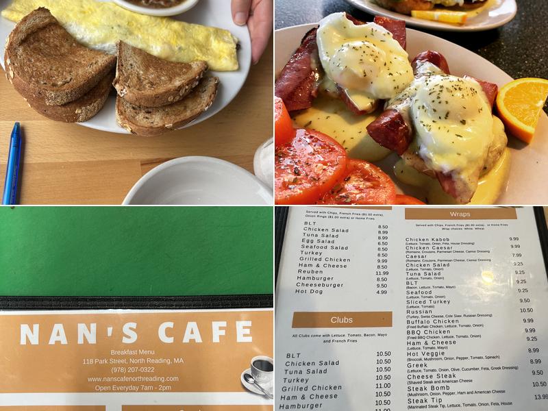 Nan's Cafe Breakfast & Lunch Menu