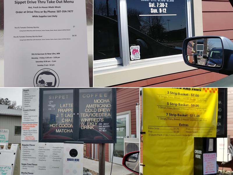 Sippet Coffee & Bagels Menu