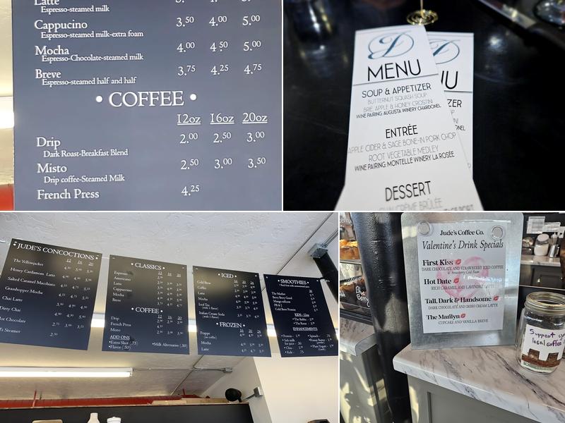 Café Jude's Menu