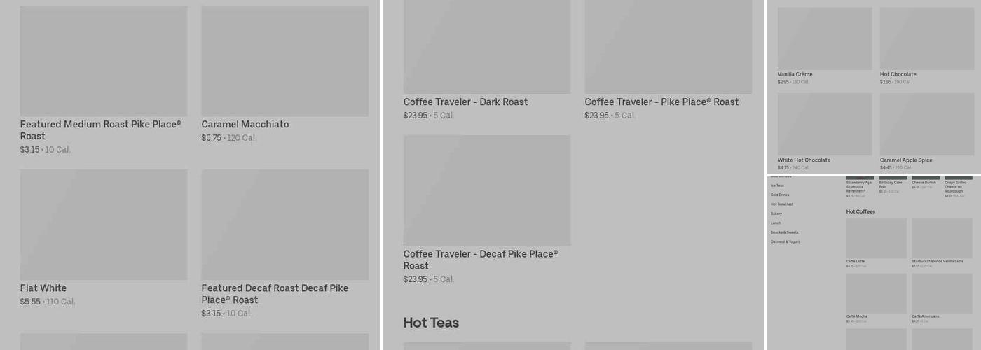 Starbucks Menu