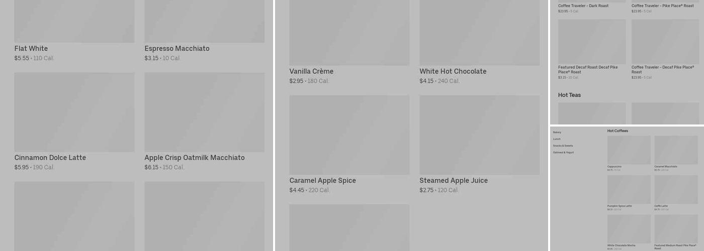 Starbucks Menu