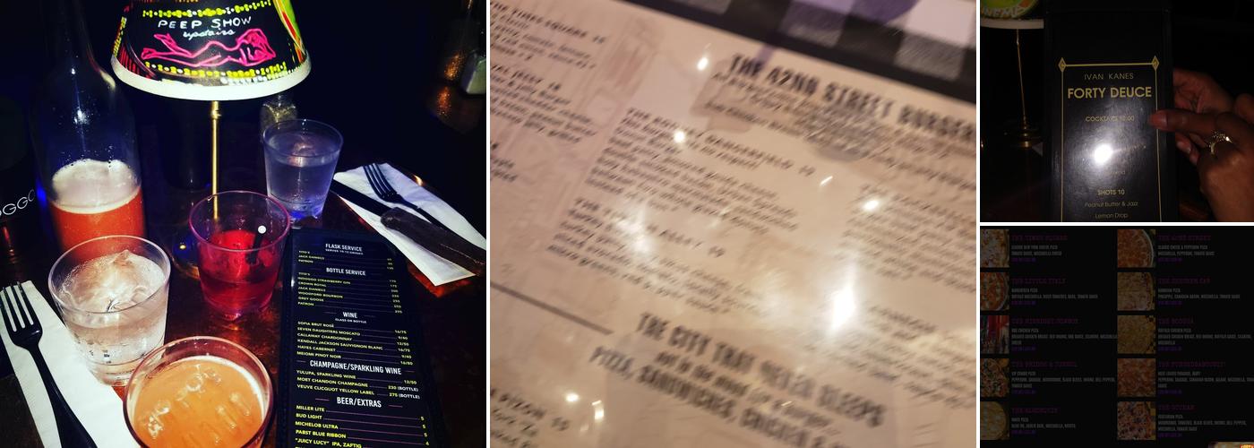 Forty Deuce Burlesque & Speakeasy Menu
