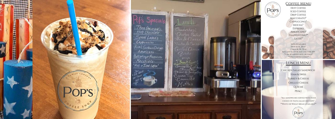 Pop’s Coffee Shop Menu
