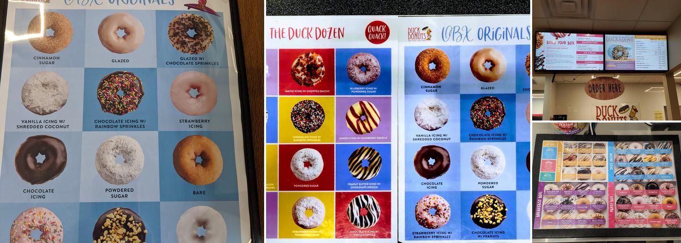 Duck Donuts Menu