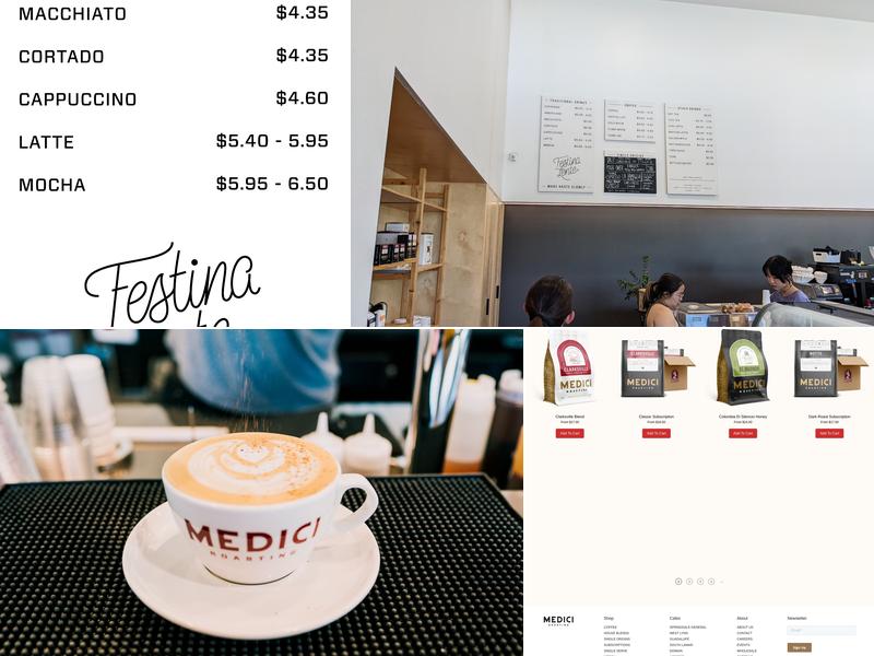 Medici Roasting Menu