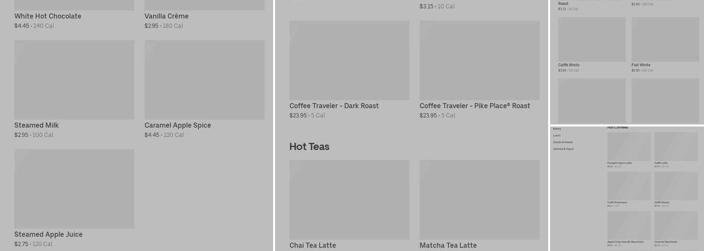 Starbucks Menu