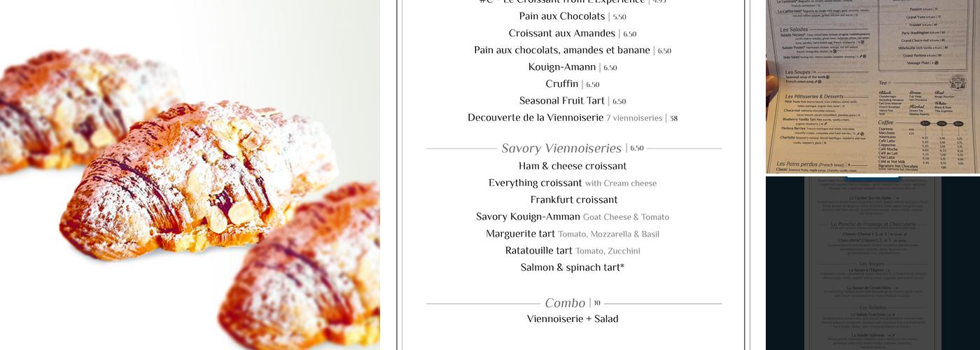 L'Experience Paris - Mercer Island Menu