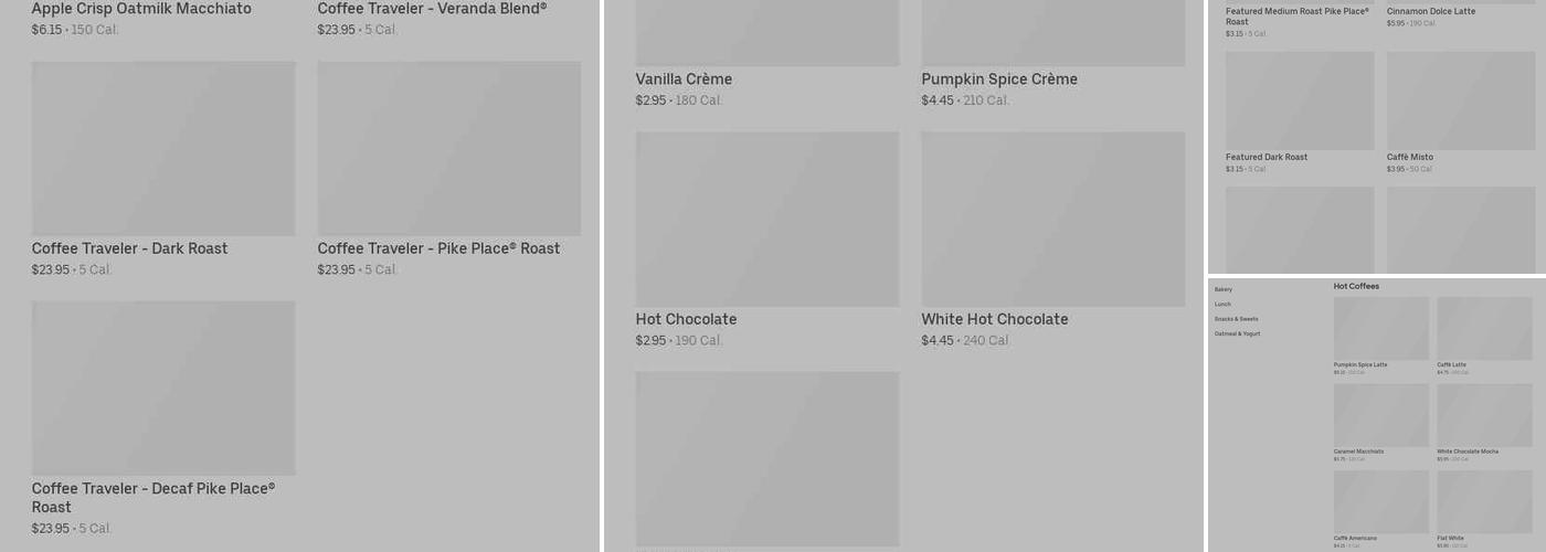 Starbucks Menu