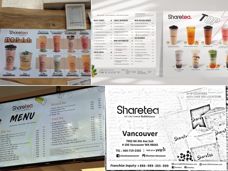Sharetea Menu