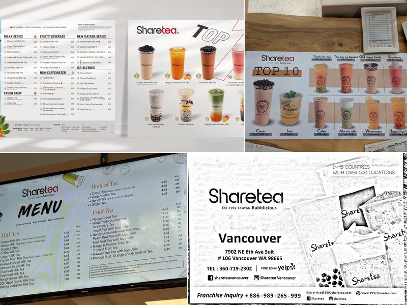 Sharetea Menu