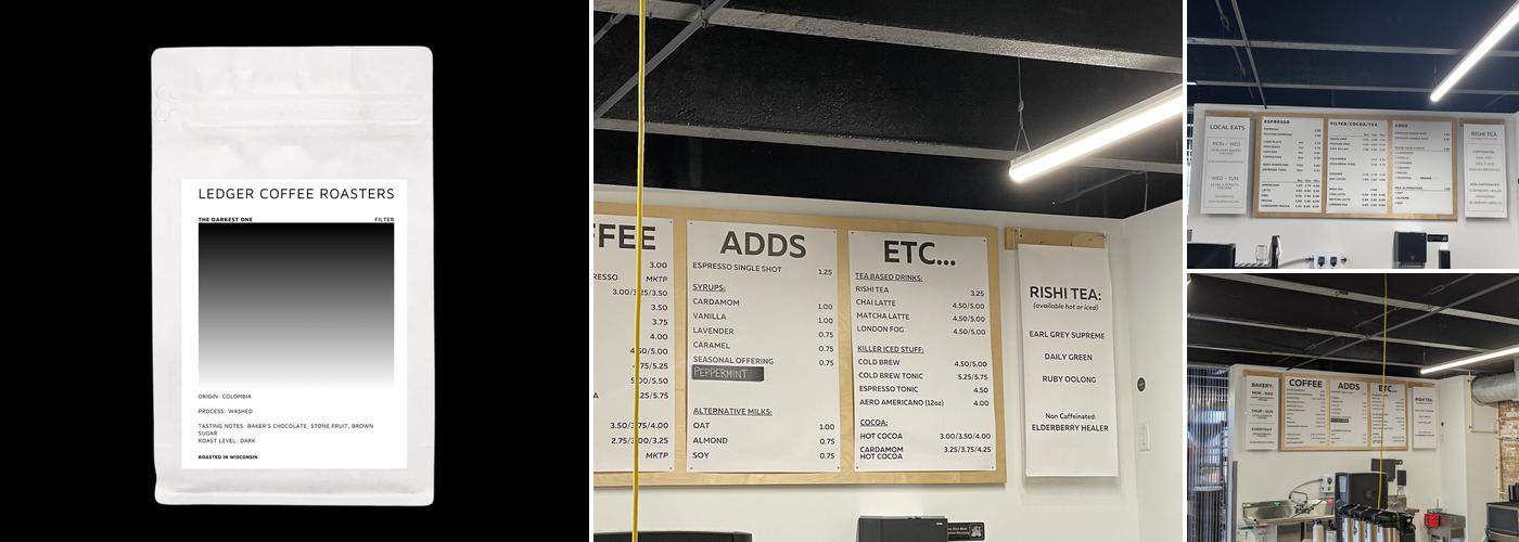 Ledger Coffee Roasters Menu