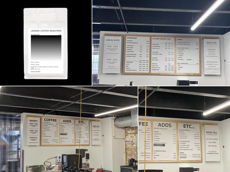 Ledger Coffee Roasters Menu