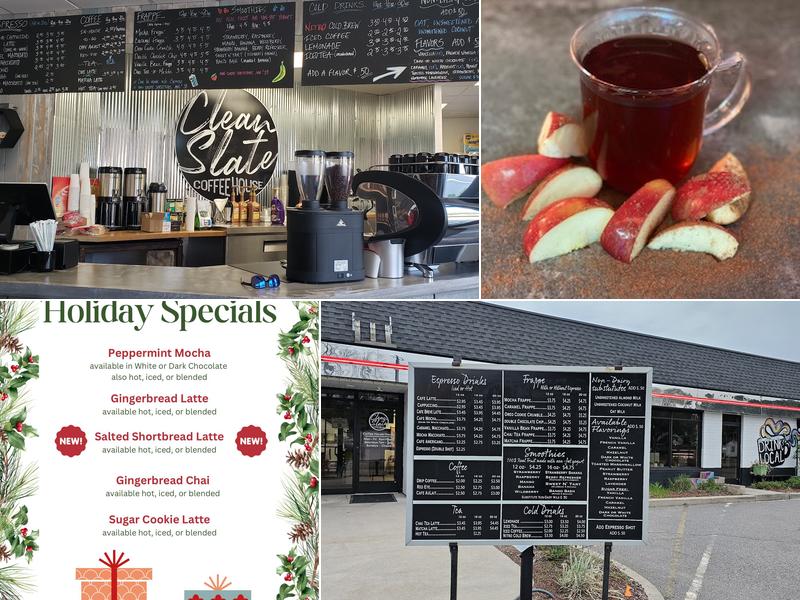 Clean Slate Coffee House Menu