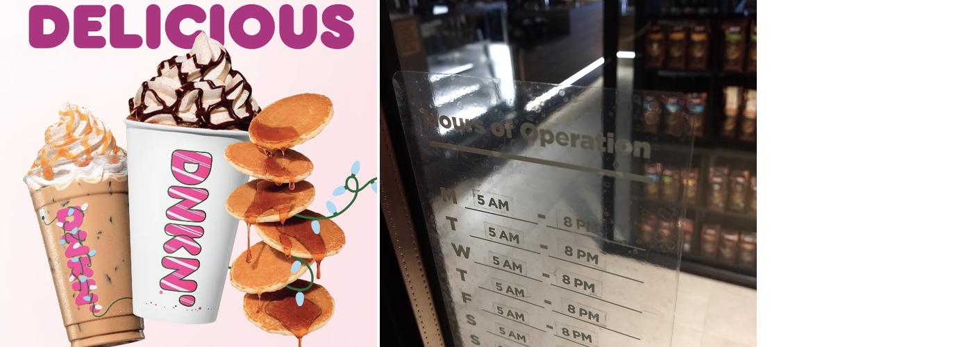 Dunkin' Menu