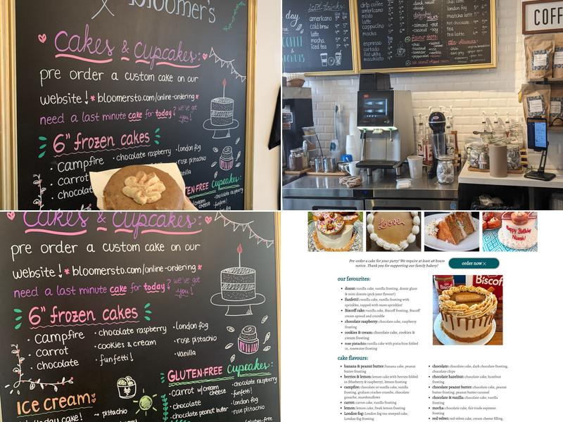 bloomer's Queen Menu