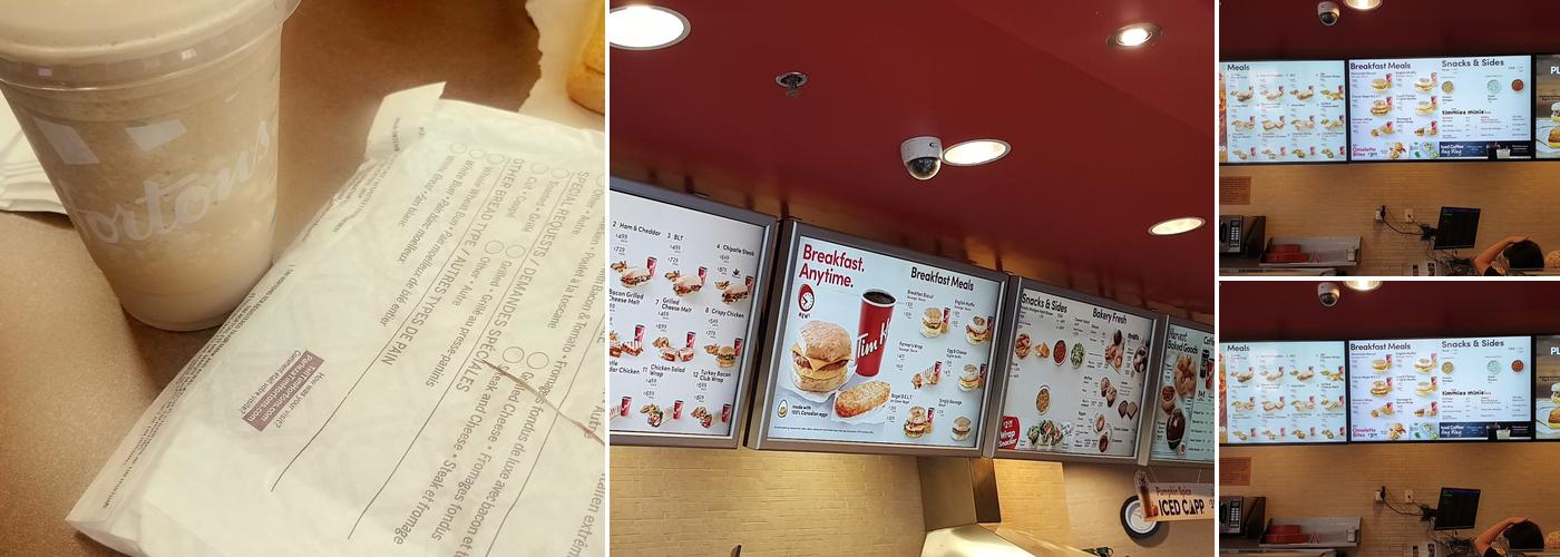 Tim Hortons Menu