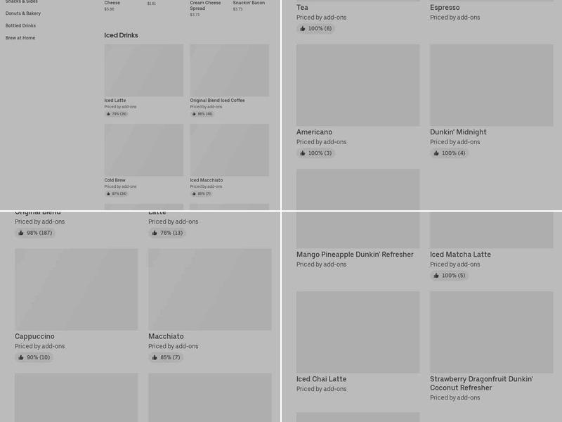 Dunkin' Menu