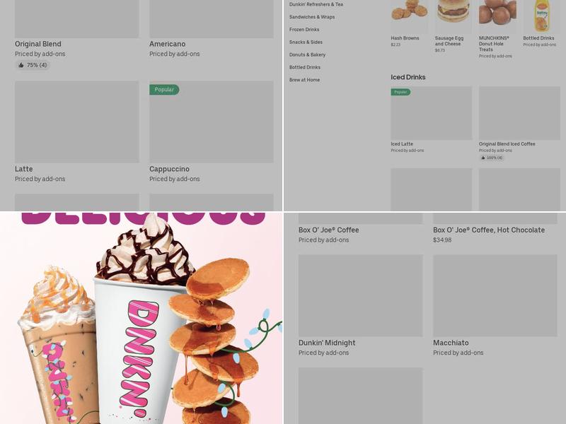 Dunkin' Menu