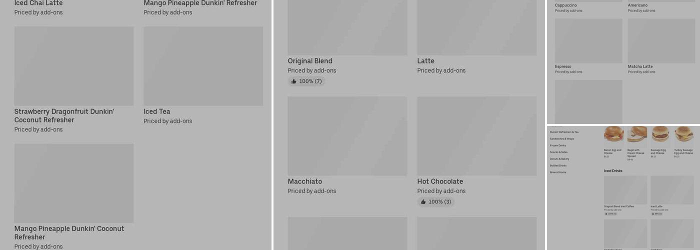 Dunkin' Menu
