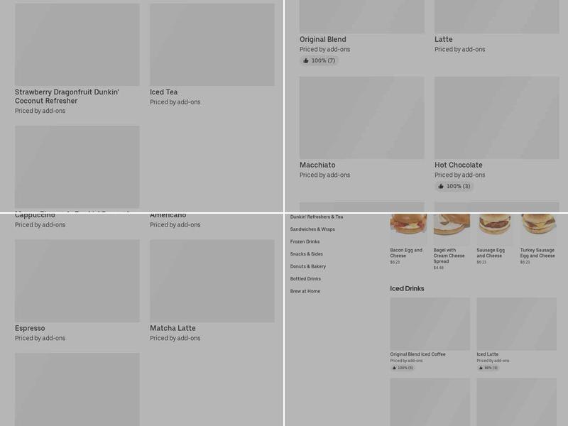Dunkin' Menu