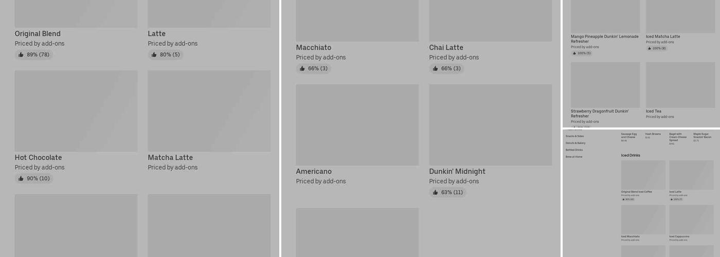 Dunkin' Menu