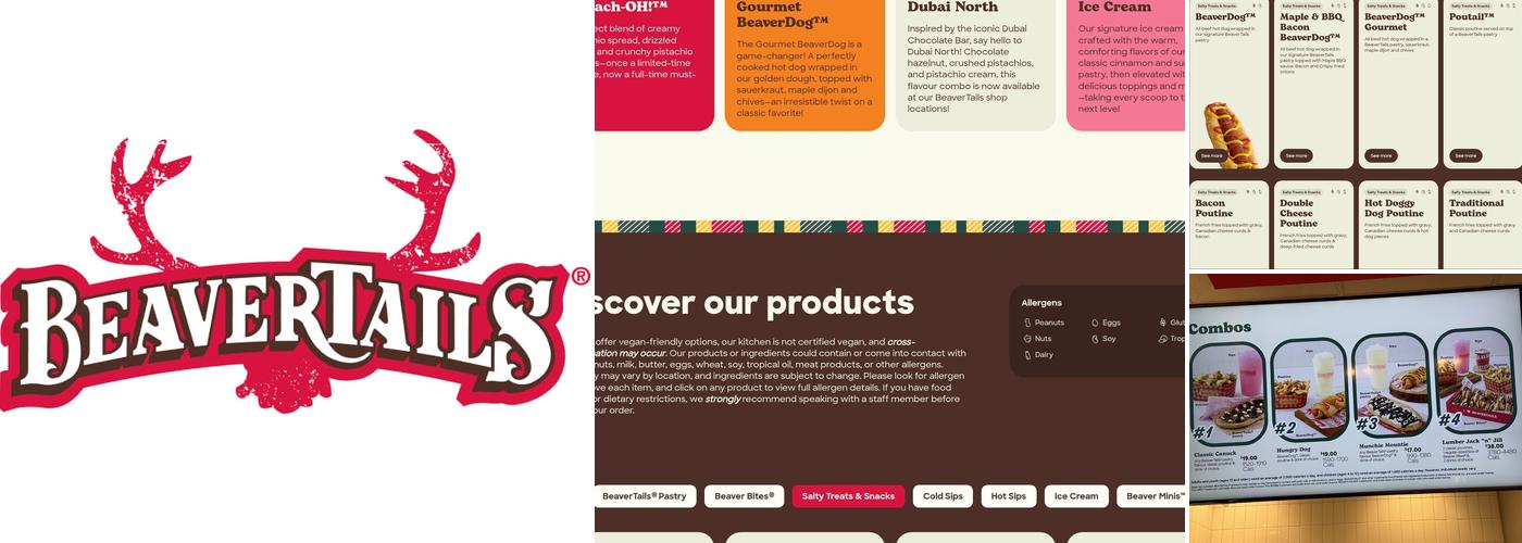 BeaverTails Canmore Menu