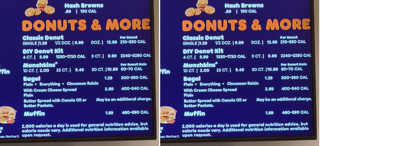 Dunkin' Menu
