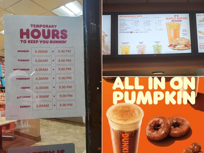 Dunkin' Menu