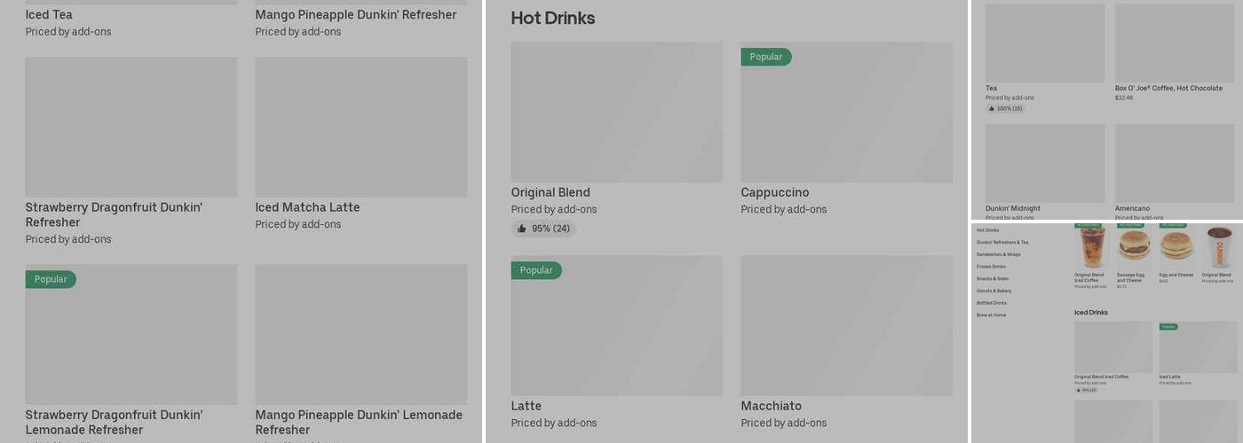 Dunkin' Menu