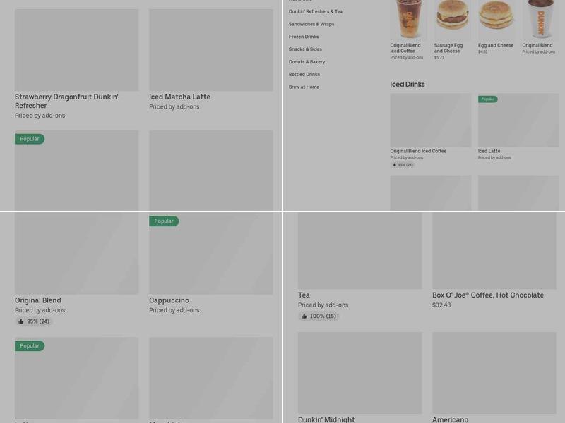 Dunkin' Menu
