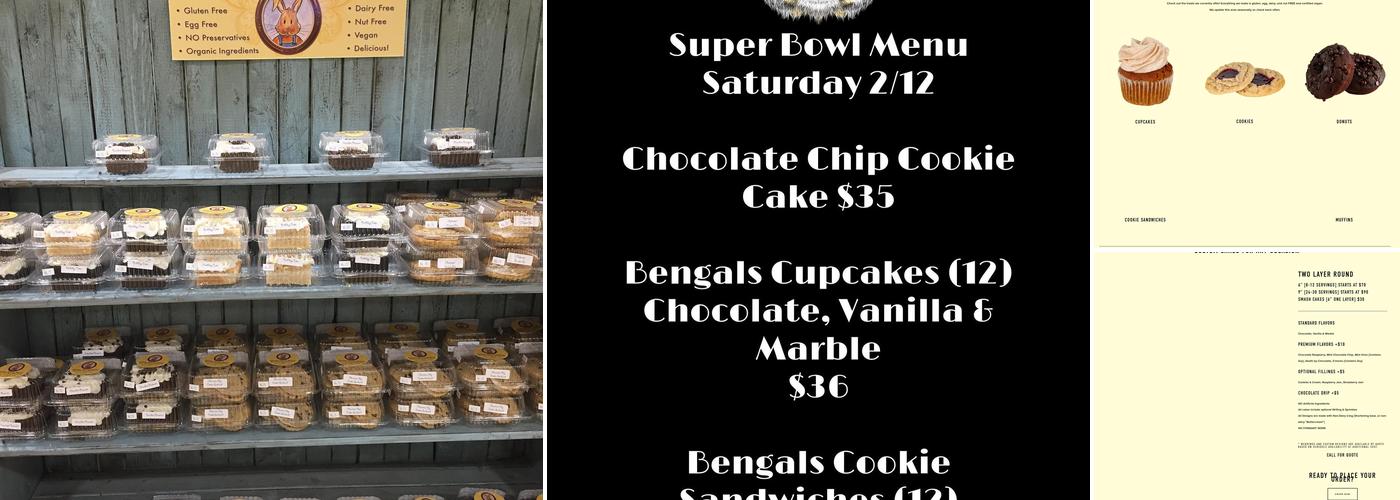 Chubby Bunny Bakery Menu