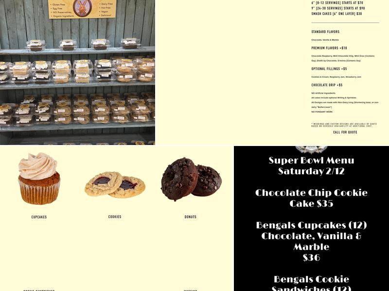 Chubby Bunny Bakery Menu