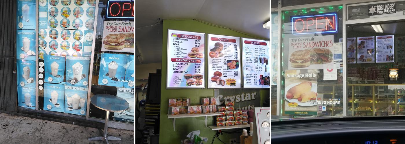 Sky Donuts Menu
