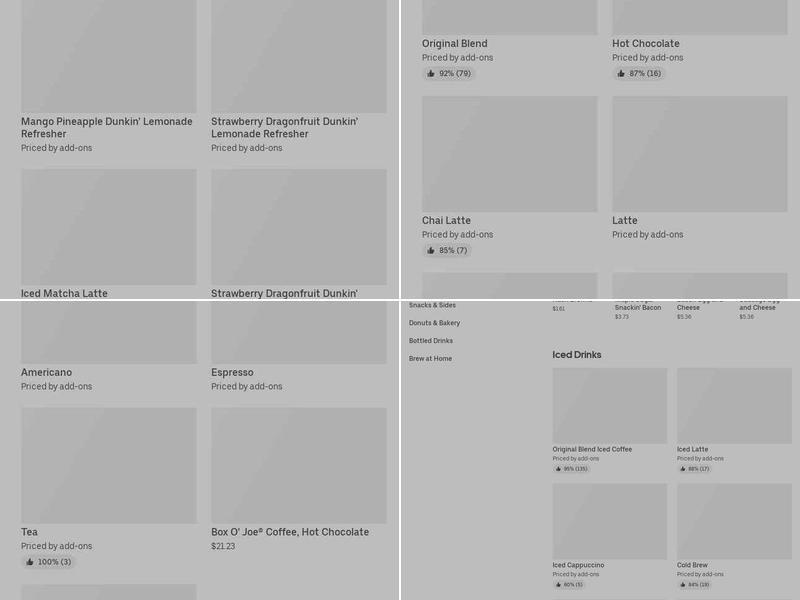 Dunkin' Menu