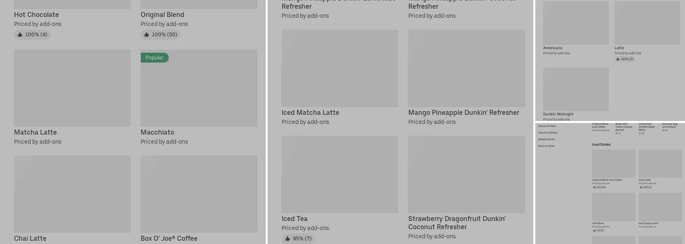 Dunkin' Menu