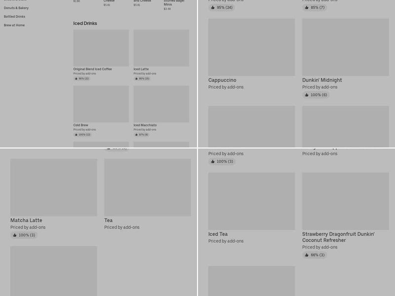 Dunkin' Menu