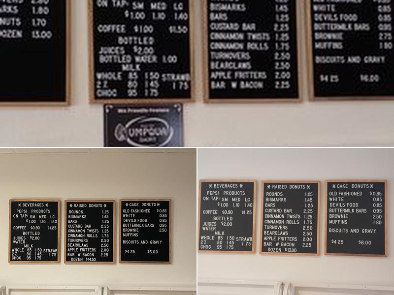 Empire Donuts Menu