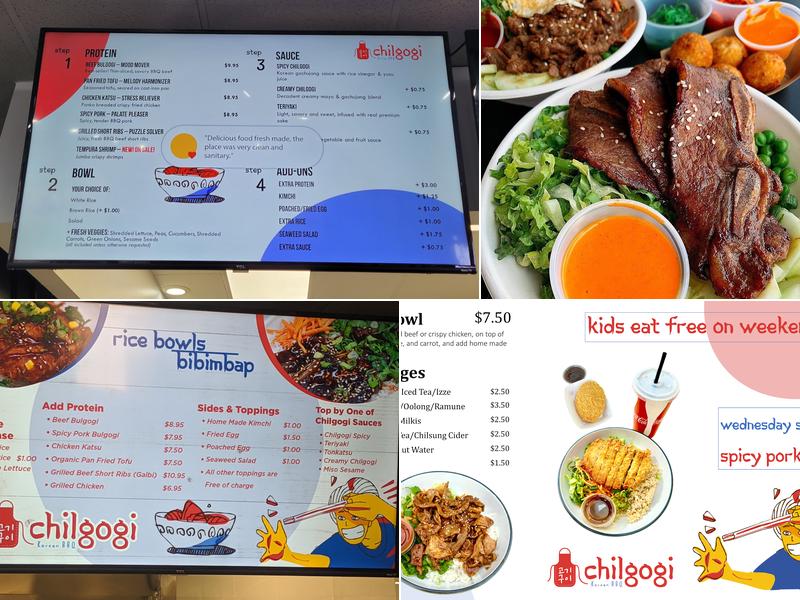 Chilgogi Korean BBQ Menu