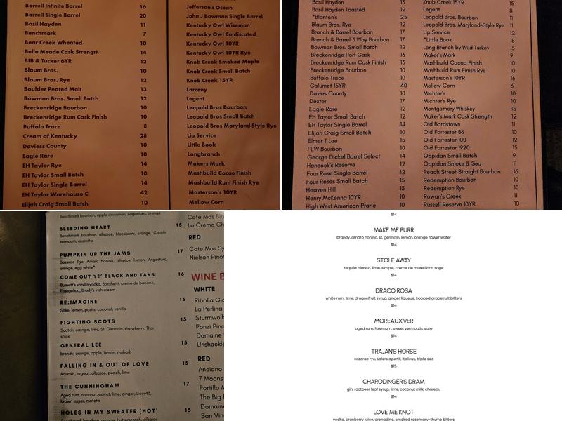 District Elleven Menu