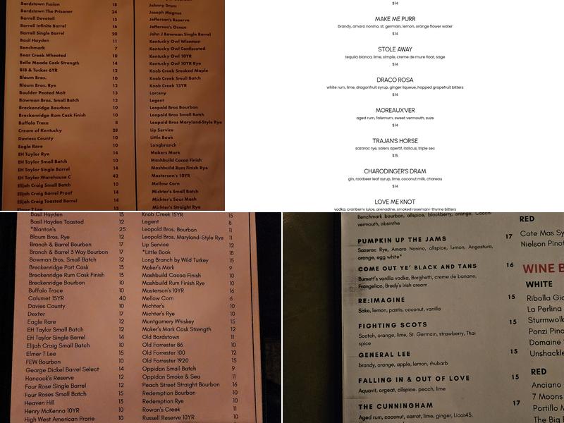 District Elleven Menu