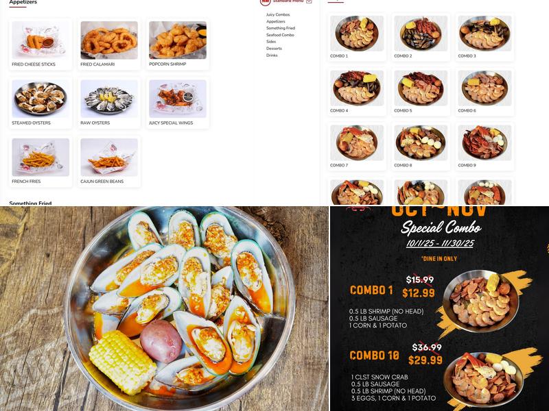 The Juicy Crab Tuscaloosa Menu