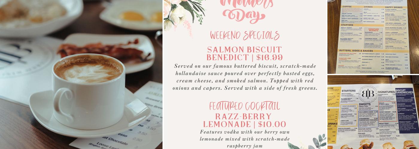 The Buttered Biscuit - Springdale Menu