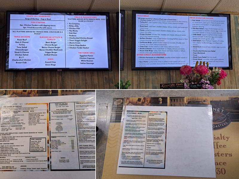 Downtown Coffee Shop Menu