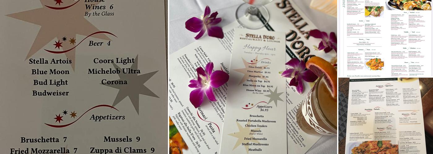 Stella D’oro Menu