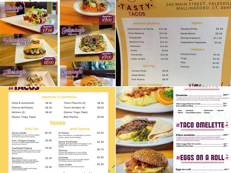 #Tacos Menu