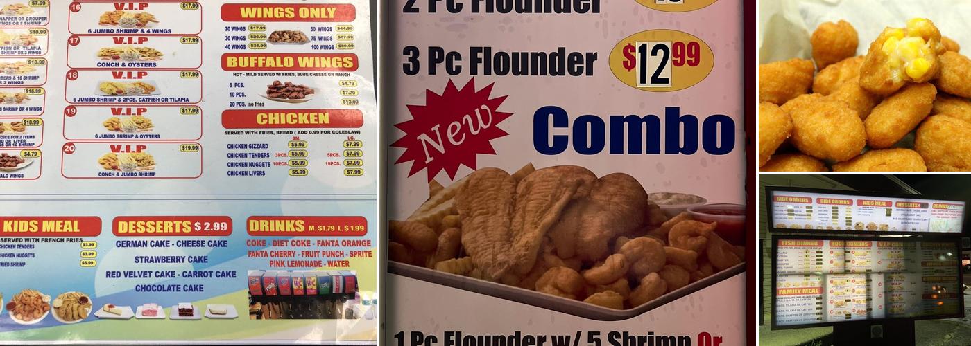 Hooks & Cook Fish and Chicken Menu